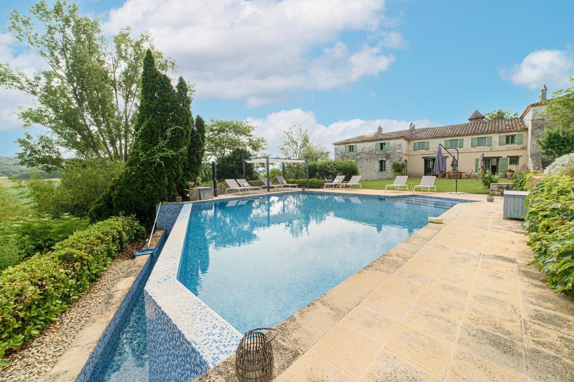Manoir Le Moulinal47 - Vue Panoramique Ξενοδοχείο Courbiac Εξωτερικό φωτογραφία